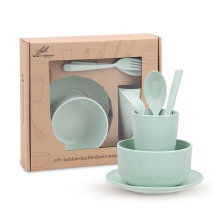 Hot Sale Biodegradable Wheat Stalk Tableware Set